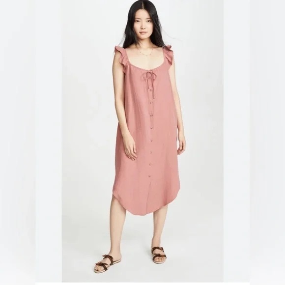 Hatch Jenna Dress Maternity Summer Lyocell/Linen - Picture 1 of 7